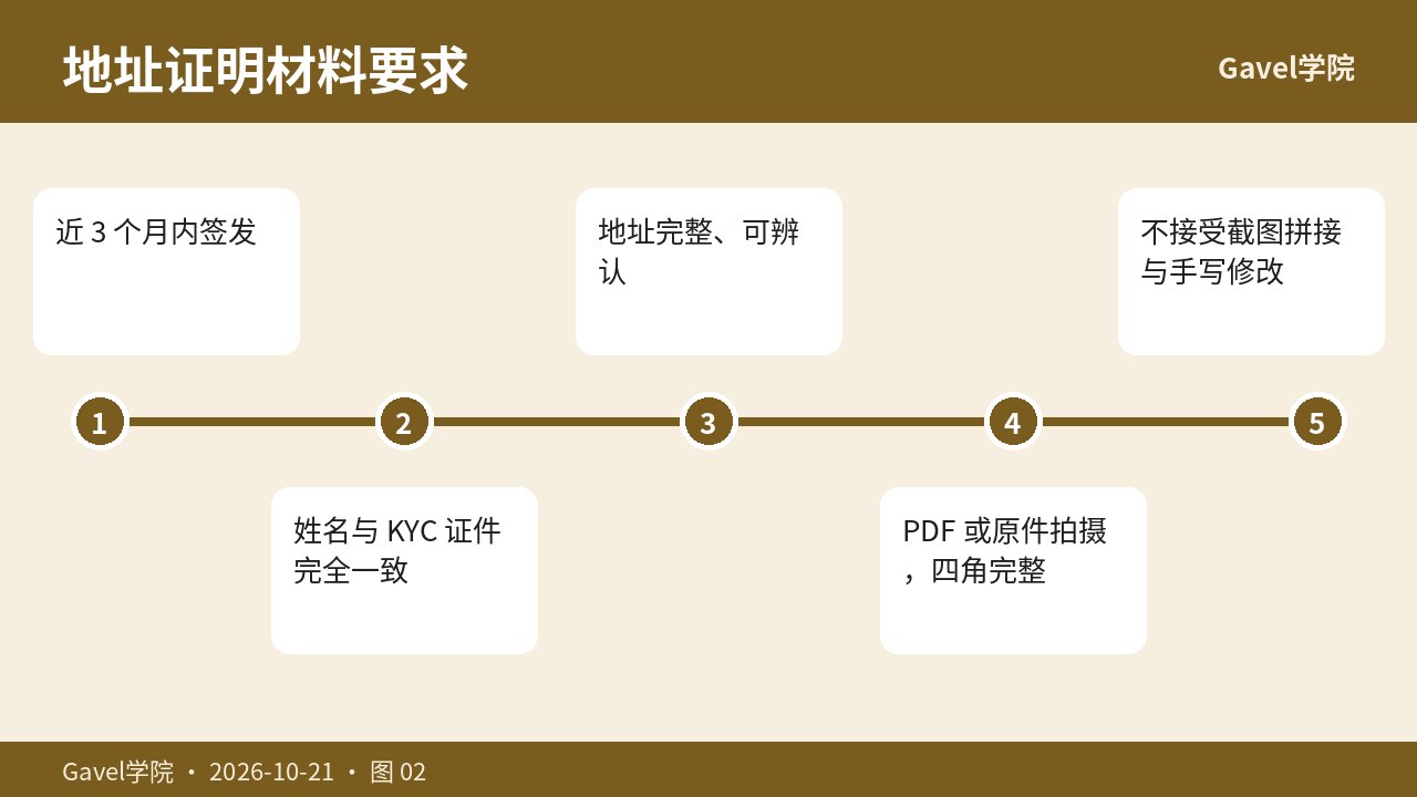 地址证明材料要求对照