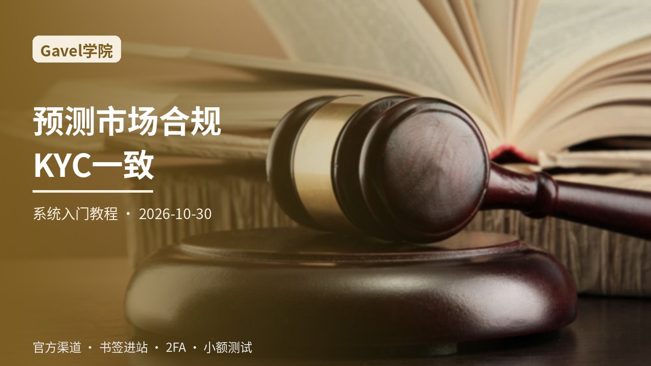 从零学习预测市场合规与刑事指控讨论下的 KYC 材料一致性：拍摄规范与拒第三方代审一站式系统入门指南